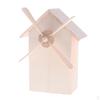 Children Paintable Untreated Wooden Money Box Piggy Windmill Crafts Desk Nursery