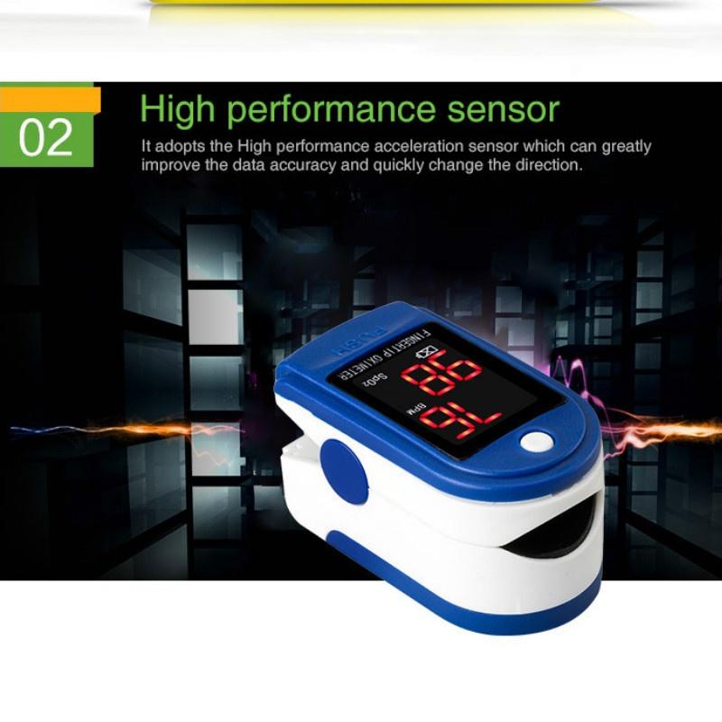 Finger Pulse Oxygen Saturation Monitor Blood Oximeter Blood Pressure Meter