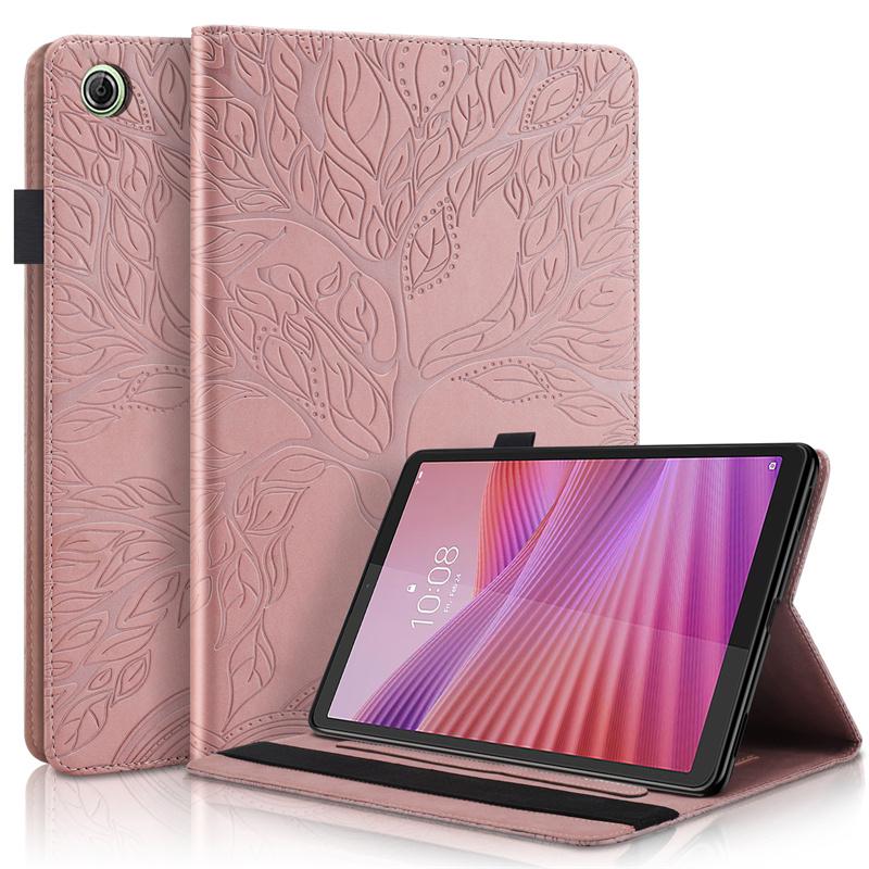 Coque for Lenovo Tab One Case 8.7 Inch Embossed Tree PU Leather Wallet Flip Cover for Funda Lenovo Tab One 8.7 / K9 Case Tb305fu