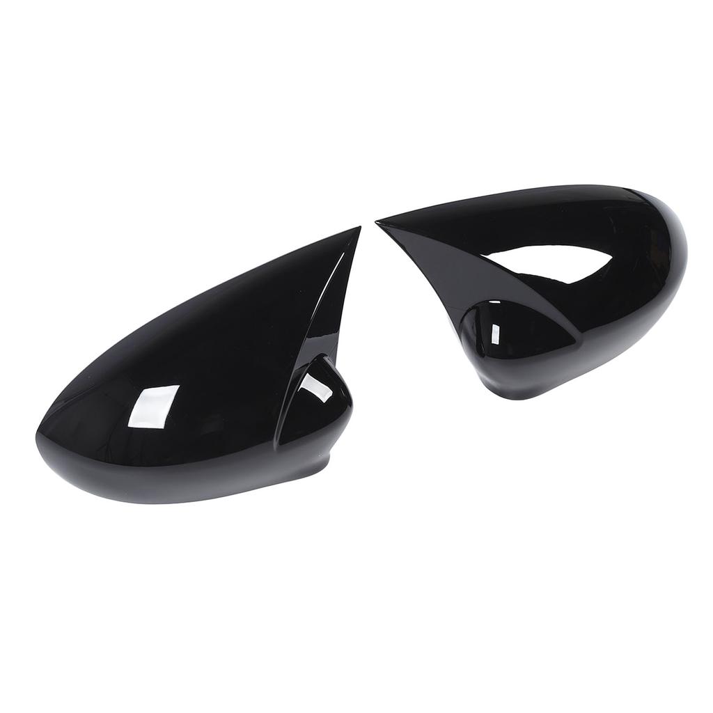 Side Mirror Cap Cover 735417229 Glossy Black Rearview Wing Mirror Cover for Grande Punto DAL EVO DAL