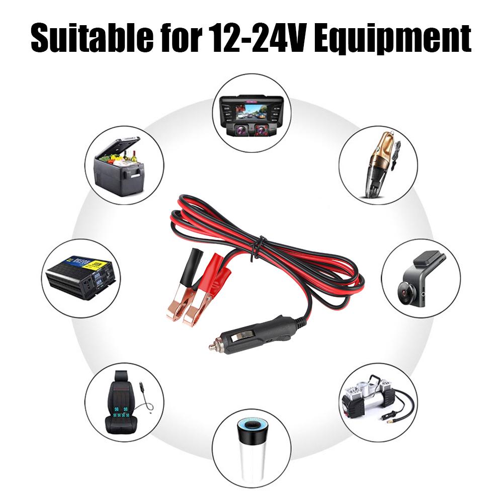 Адаптер с вилкой, шнур питания, предохранитель 15А, кабель для автоматического зарядного устройства, зажим типа «крокодил», удлинитель для аккумулятора, автомобильная розетка прикуривателя 12 В-24 В