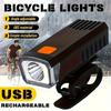 Charging Bicycle Light Set for Night Riding Front Bike Lights Flashlight Headlamp Powerful Easy Installation Men Women