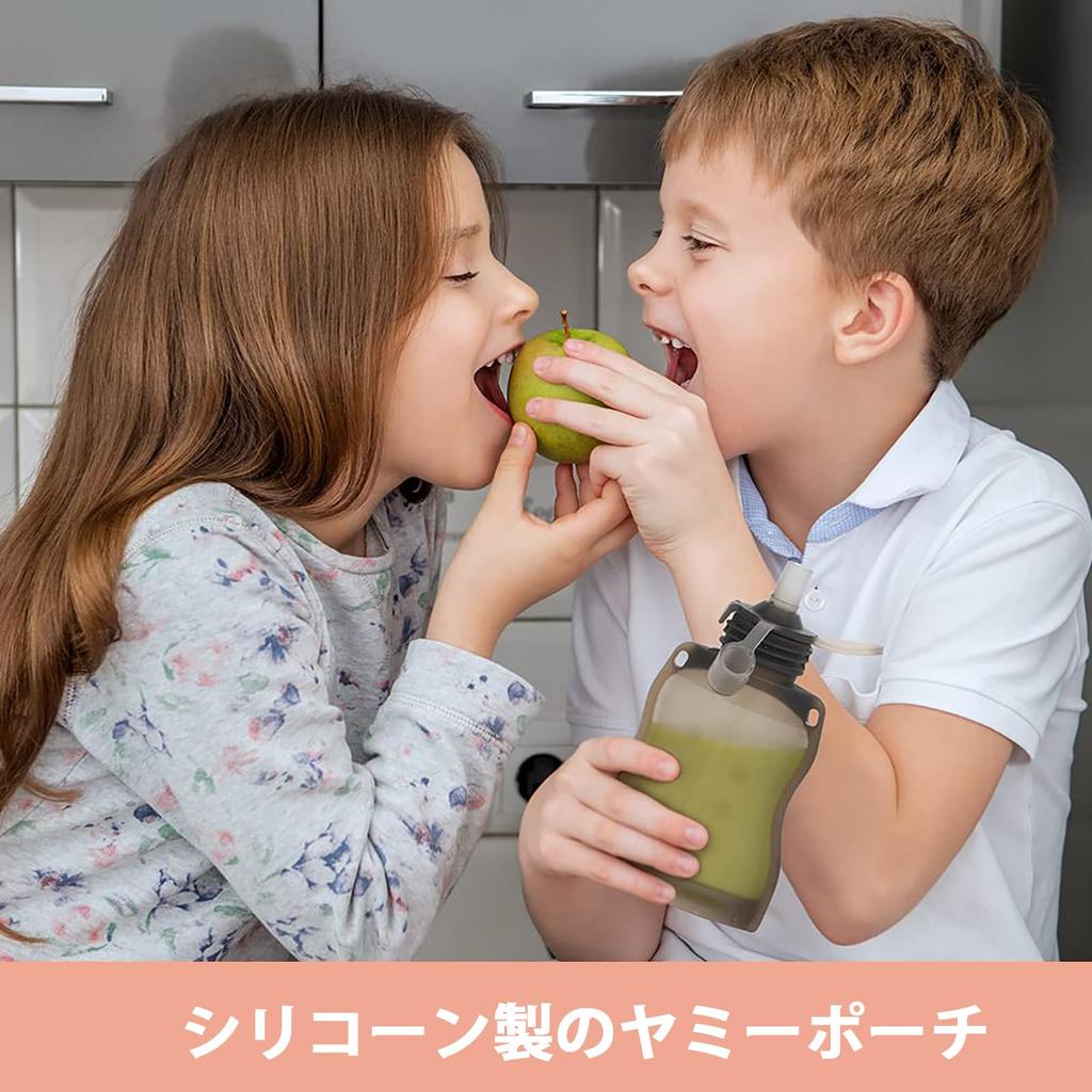 Haakaa Reusable Baby Food Pouches, Refillable Drink Pouches, Yogurt Pouches, Juice Pouches, Squeeze Pouches for Kids, Freeze-Safe Baby Food Storage