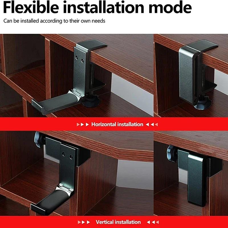 Складная подставка-держатель для гарнитуры из алюминиевого сплава, подставка для игровой гарнитуры, держатель для наушников под стол, крючок для универсальных наушников