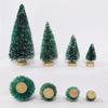 5Pcs Christmas Tree Ornament Set Christmas Artificial Snow Landscape Tree Xmas Table Decorations for Christmas 2023