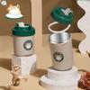 Stainless Steel Coffee Mug Double Layer Cup with Lid Water Cup Portable Cartoon Mug Gift Temperature Portable Vacuum Flasks Cup