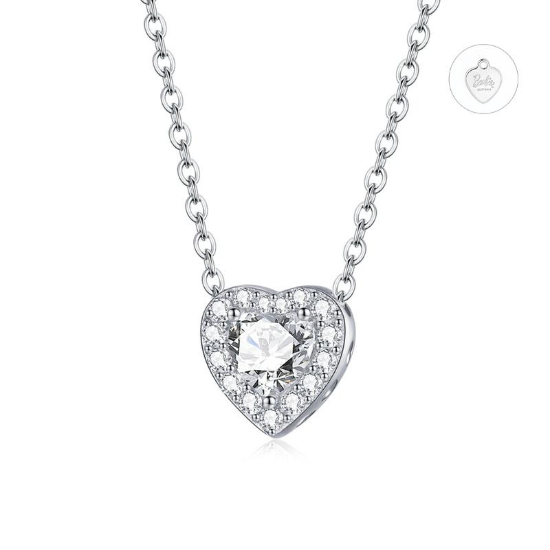 Barbie necklace [Sterling silver original design] Love, temperament and high-end sense, original first release, ins style love confession ZJYXL-YS-115