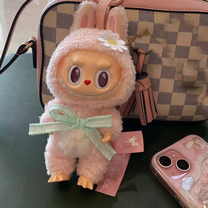 Cute Sweet MOKOKO Key Rings Trendy Cool Popular Market Sweetheart Sister Plush Doll Pendant Soft Vinyl Key Chains for Handbag Backpack and Schoolbag