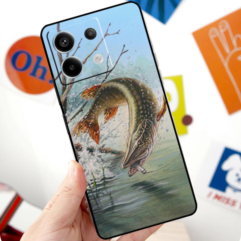 Приманка для рыбалки на щуку Чехол для Xiaomi Redmi Note 13 10 11 12 14 Pro 11S 12S Чехол для Redmi 15 12C 13C 14C 10C 15C
