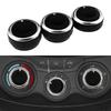 3PCS Car Air Conditioner Heat Control Switch Knob AC Knob Fits Toyota Vios 2002-2006 Yaris