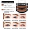 Long-Lasting 2 Colors Eyebrow Seal Stamp Perfect Shape Lazy Person Brow Stamps Girl