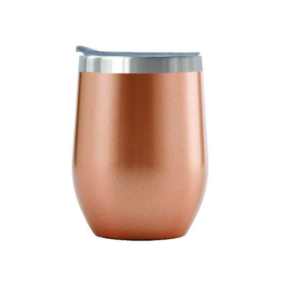 Stainless Steel Eggshell Cup Cold and Hot Wine Glasses New Beer Mugs Travel