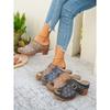 Women's High-Heel Closed-Toe Backless Hollow Fashion Sandals, Stylish Comfort Footwear, Available In Large Sizes.