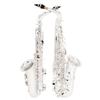 SLADE E-flat Alto Saxophone Premium Brass Body Carved White Shell Keys Saxophone Set with Case Professional Woodwind Instruments