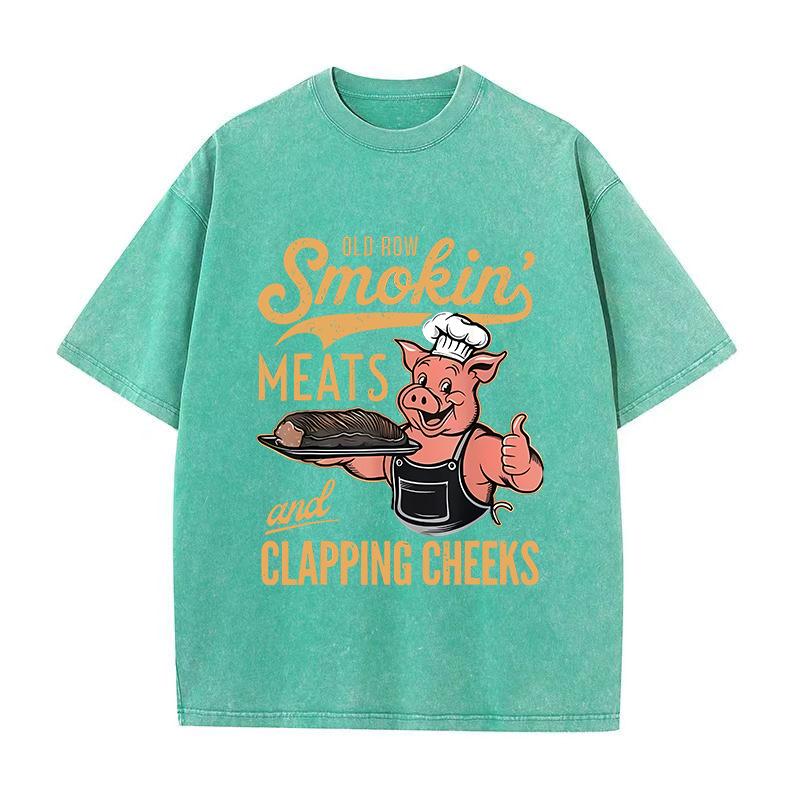 Летняя новая старая потертая футболка свободного кроя с принтом «рыжая спина» для уличного скейтбординга, хлопковая хип-хоп футболка