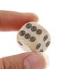 10 шт., 16 мм, акриловые кости цвета слоновой кости D6, игральные кости для настольной игры, круглая развлекательная вечеринка