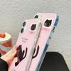 Роскошный противоударный чехол для телефона для iPhone 11 Funda iPhone 13 15 14 16 Pro Max 12 13promax 14promax Жесткий пластик IMD Милый чехол с кошкой