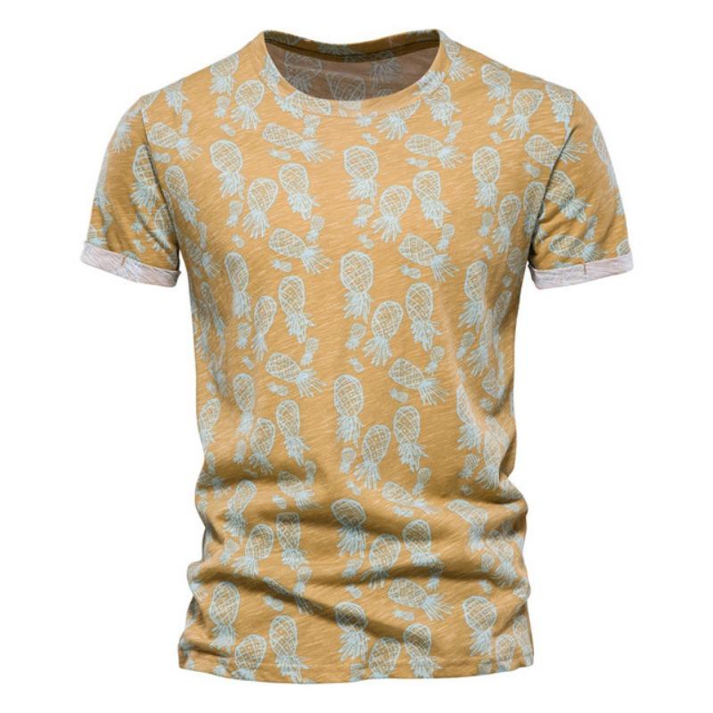 Hawaiian Plant Tropical Jungle 3D Print Casual T-shirt For Men And Women Daily Slim Loose Crew Neck Short Sleeve Summer Top New