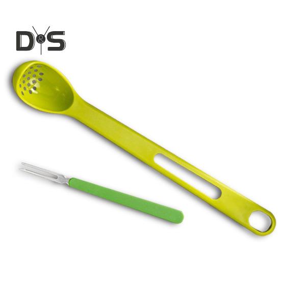 1 комплект дуршлага с защитой от царапин, прочный полый дуршлаг с длинной ручкой для соуса