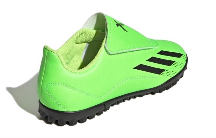 adidas X SPEEDPORTAL.4 Устойчивые к истиранию Низкие детские футбольные бутсы Неоново-зеленые Подростковые GY9684