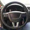 gjbn8 Customized DIY Car Steering Wheel Cover For Seat Leon Alhambra Toledo 2011 2010 2012 Leather Braid For Steering Wheel