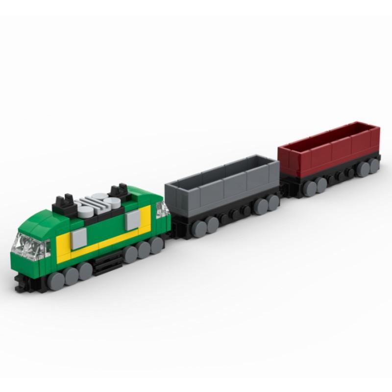 Steam Train Building Block Coal Truck Transport Freight Train Track Assembly Toy Model Compatibility