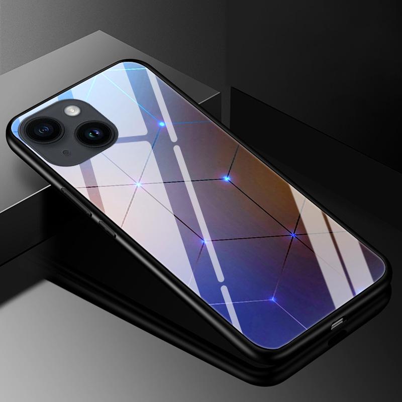 Закаленное Стекло Чехол для iPhone 13 14 Pro Max Чехол Жесткий Чехол для iphone 14pro 11 13 12 11 Pro Max 14 Plus Чехол для Телефона ТПУ Бампер