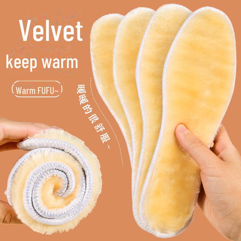 Мягкие, утолщенные зимние стельки: Теплый, дышащий, впитывающий пот, мягкий и не вызывающий усталости материал с добавлением искусственной шерсти.