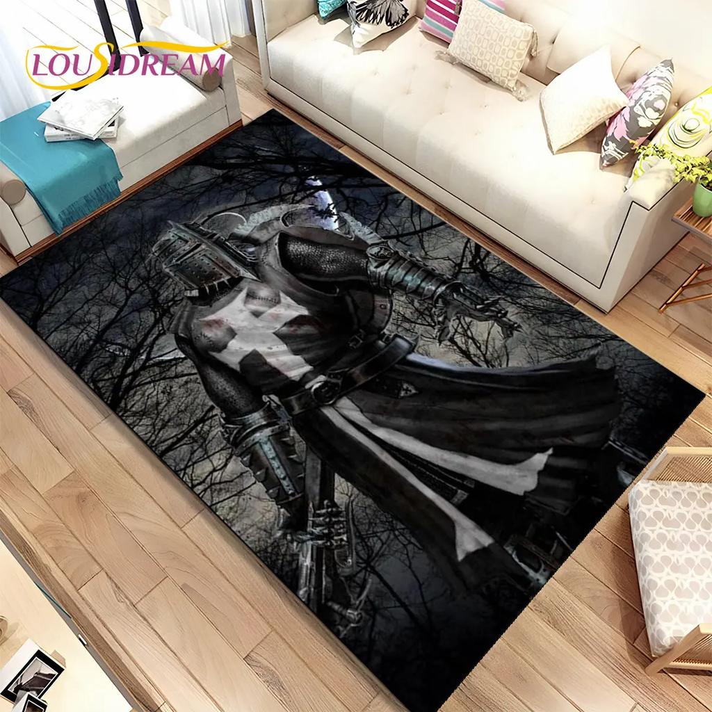 Коврик для игровой зоны Cavalier Knight Templar Crusaders, ковер для дома, гостиной, спальни, дивана, коврик для двери, нескользящий напольный коврик