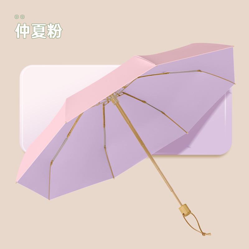 50% Off, Eight-bone Umbrella, Sun Umbrella, Women's Sunscreen, UV Protection, Silver Glue Parasol, Small Fresh Weather and Rain Folding