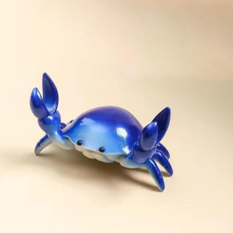 Creative Crab Weightlifting Pen Holder Creative Cute Crab Shelf Cellphone Storage Bracket Storage Rack Crab Model Desktop Ornament