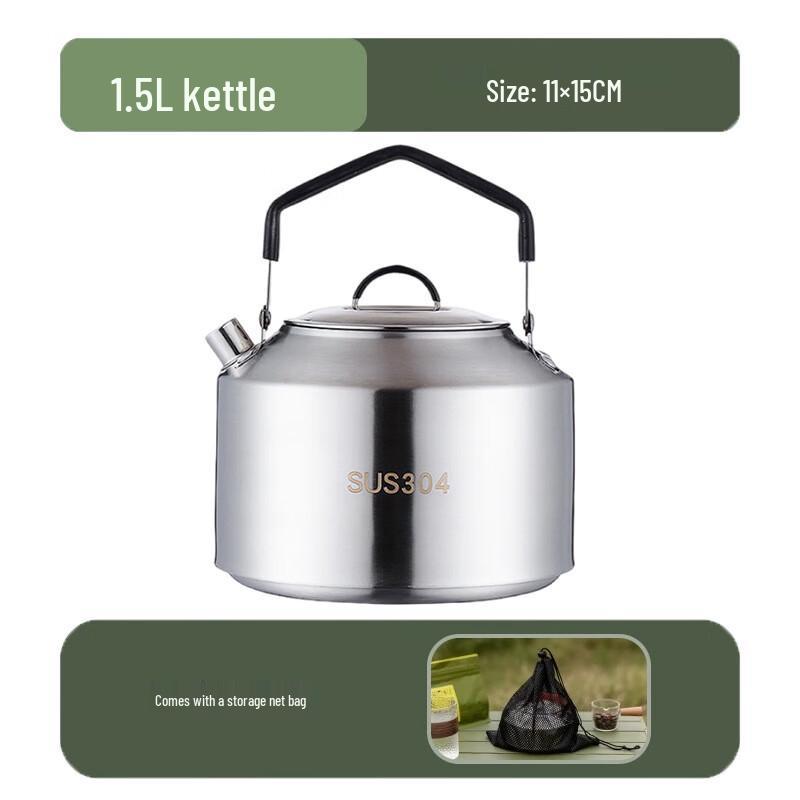 Portable Stainless Steel Outdoor Kettle