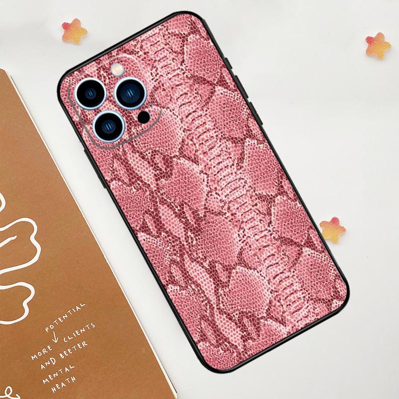 Чехол для телефона с принтом под змеиную кожу Для iPhone 17 Pro Max 14 11 15 16 Pro Max 13 12 mini 16 Plus 16e 17 Air Funda