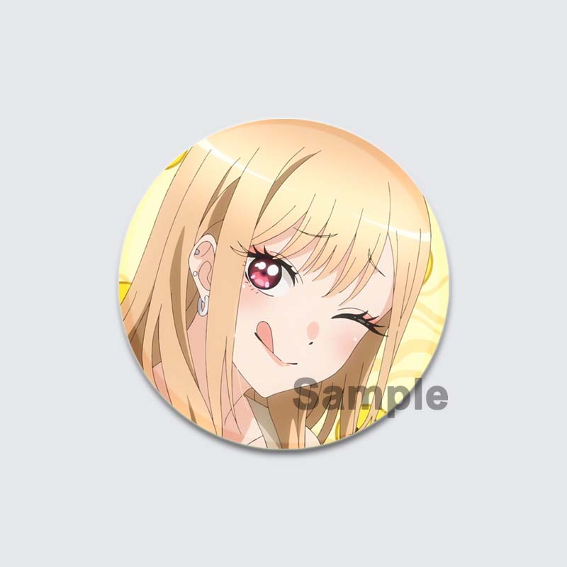 32/44/58mm Cute Cartoon My Dress Up Darling Pins Round Handmade Brooches for Backpack Cothes Accessories Anime Collection Badge Decoration