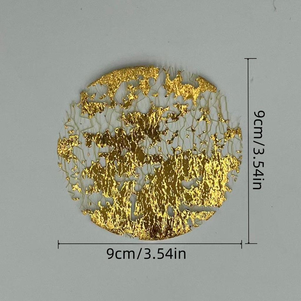 Одноразовая салфетка под тарелку и подставка под стакан с золотой фольгированной сеткой для кухонь, вечеринок, отелей и ресторанов.
