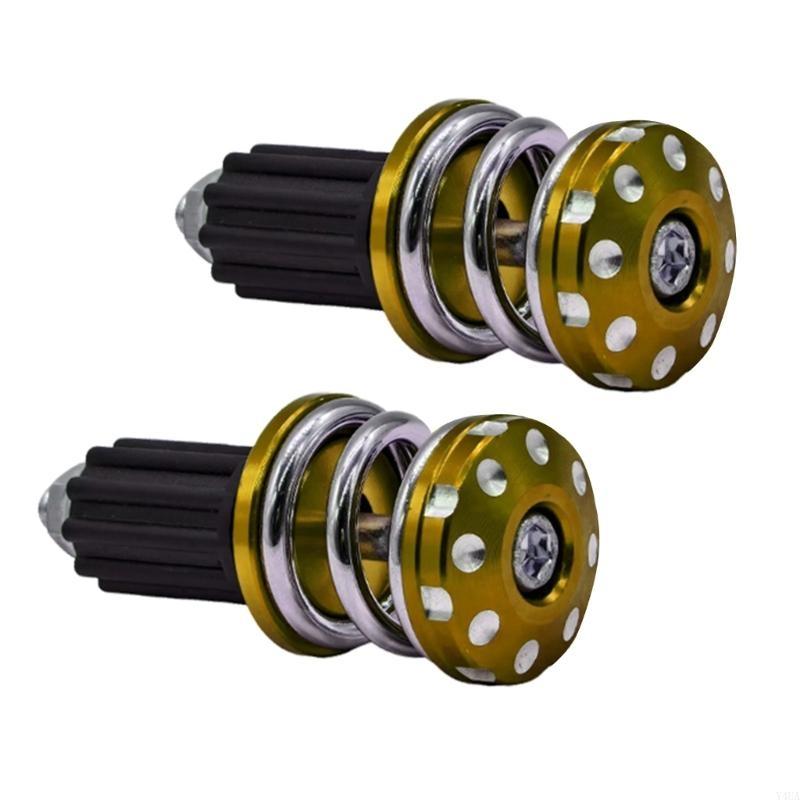 Y4UA Innovative Spring Design Motorcycle Handlebar End Weights Inserts Suitable For Improved Stability And Reduced Vibration
