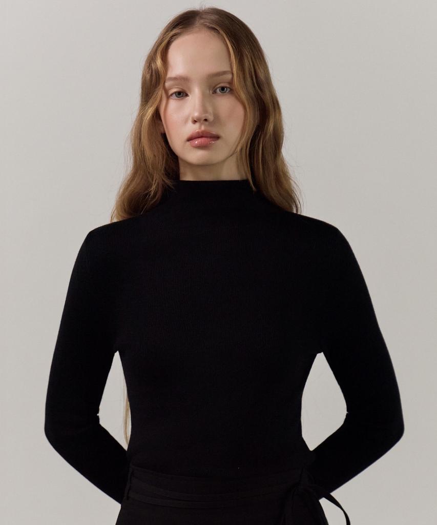 ELLIOTI Silent Highneck Knit Ts_4Color
