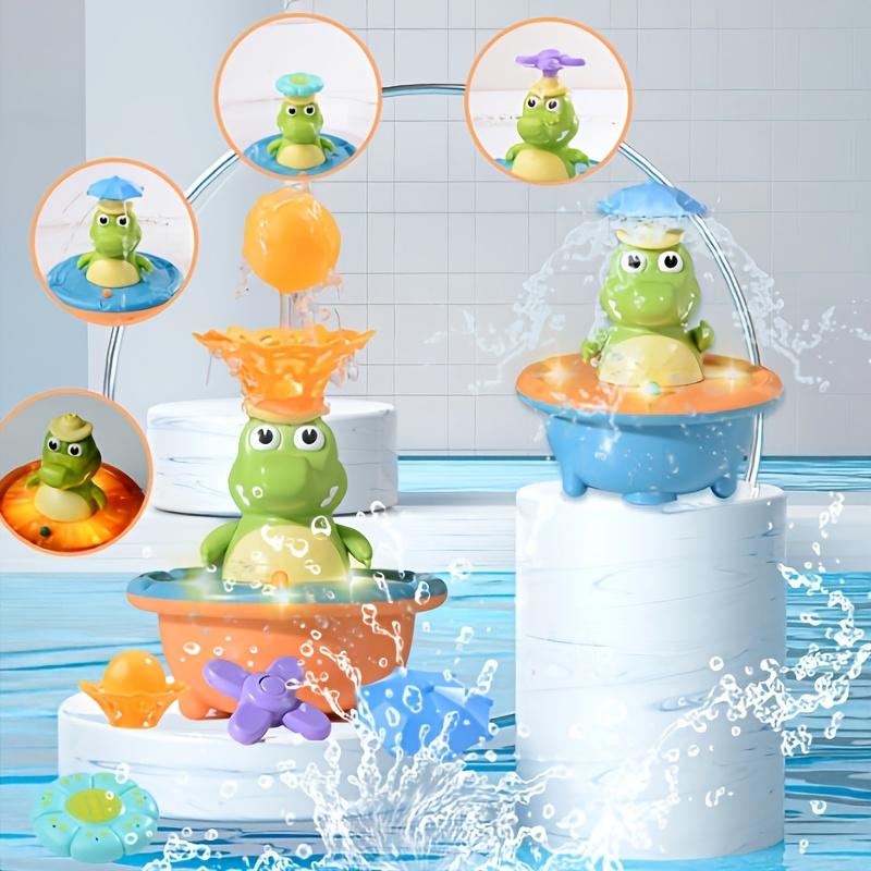 Crocodile Bath Toy for Youngsters Splash Water Spray Play Set with Multiple Accessories, Best Gift for Birthday Pool Party,Battery Not Included