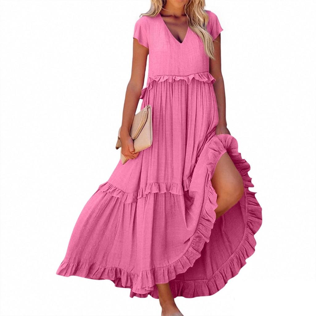 Women's Summer Long Dress Big Swing Beach Dress