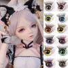 10 Colors Glitter Crystal Eyes 12mm Eyes with Eyelash New Bear Animal Eyes  Doll Accessories