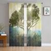 Temple Tree Modern Curtains For Living Room Transparent Tulle Curtains Window Sheer For The Bedroom Accessories Decor