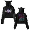 KPop Demon Hunters Hoodies Cosplay Costume 2025 Merch Hoodies Sweatshirt for Girls Cat Ear Crop Pullover Casual Clothes