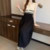Striped Sleeveless Vest Knitted Dress New Summer Women's Design Sense Waist Cinching Art High-end Feeling Skirt