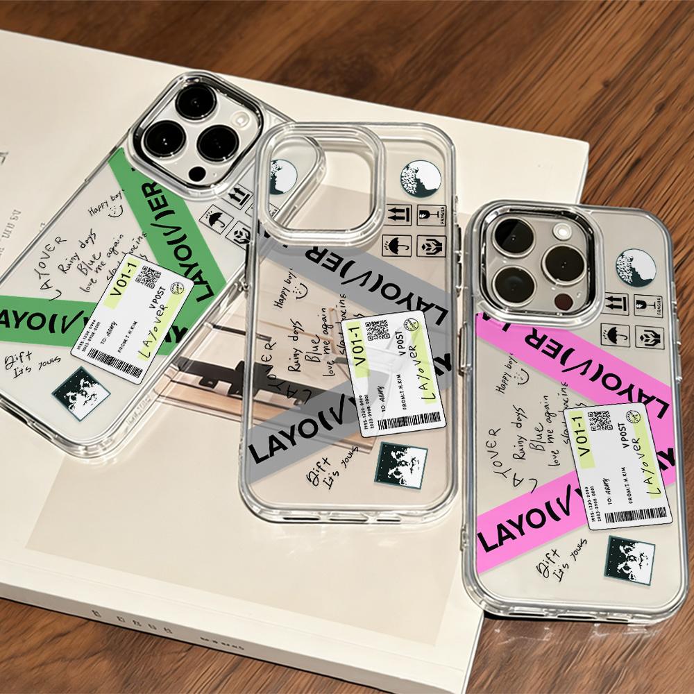Coo V LAYOVERS Новый чехол для телефона TaeHyungS Для iPhone 17 16e 16 15 14 13 12 11 Mini Pro Max X XR XSMAX 8 7 Air Plus Мягкая крышка