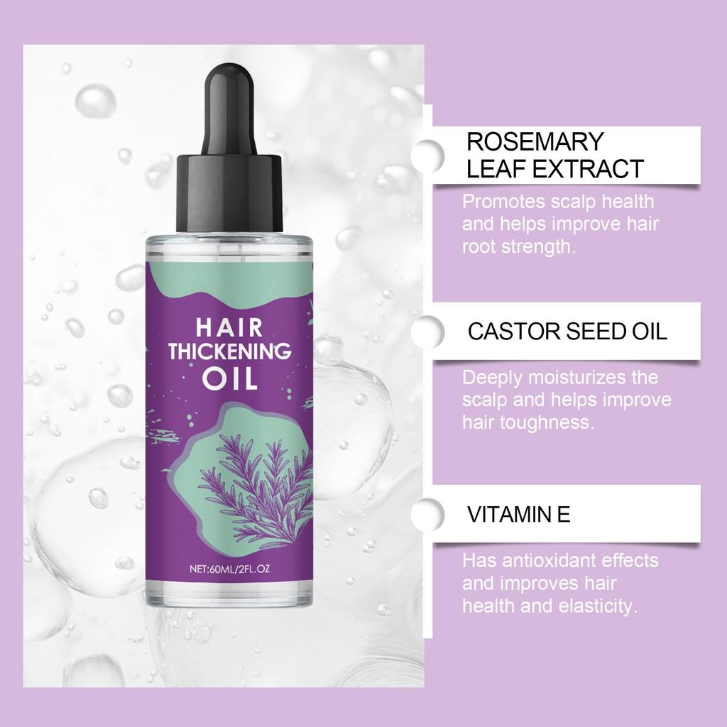 60ml Thickening Hair Care Oil Improves Split Ends, Nourishes Dry Hair, And Repairs Hair Toughness