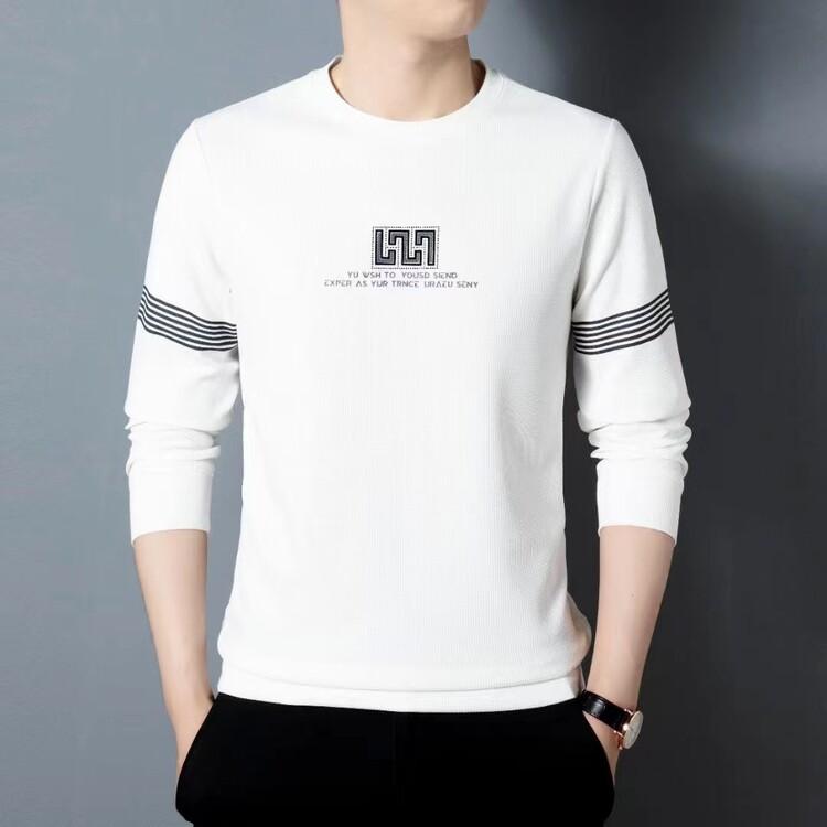 Новая бархатная и утолщенная осенне-зимняя универсальная повседневная толстовка с длинными рукавами и круглым вырезом с принтом