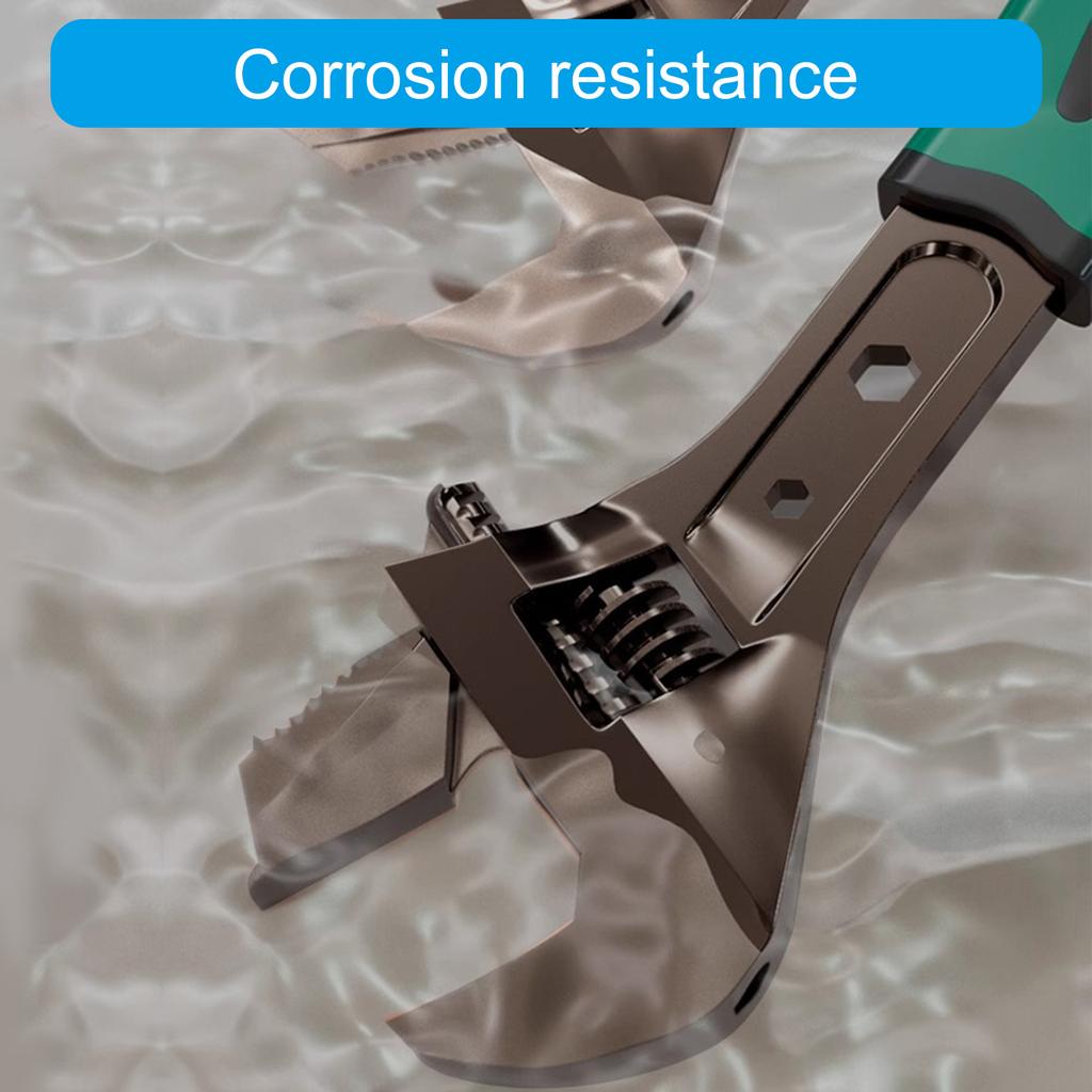 8/10/12/15inch Professional Universal Adjustable Wrench Multi-function Long Handle Large Open Monkey Spanner Tool