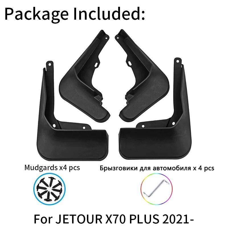 4 шт. брызговики для JETOUR X70 PLUS, брызговики, колеса автомобиля, крылья, передние и задние аксессуары, комплект, брызговики, брызговики