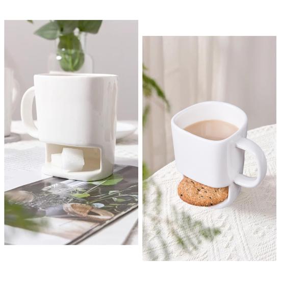 Кружка для шоколадного фондю, чашка для молока и кофе, подогреватель масла, керамическая чашка для фондю, плавильный котел