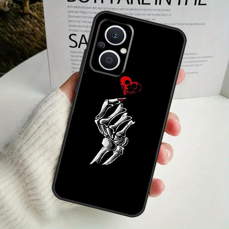 Эстетичный чехол-скелет для телефона OPPO Reno 8T 14F 13 F 12 11 10 14 Pro 7 8 Lite OPPO Find X8 X6 X5 X9 Pro